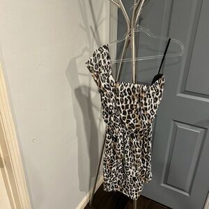 Kenneth Cole New York Animal Print one shoulder design dress.